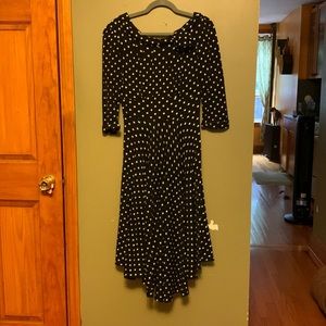 Cozy Polka Dot Swing Dress